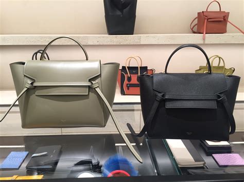 celine belt bag vs luggage.